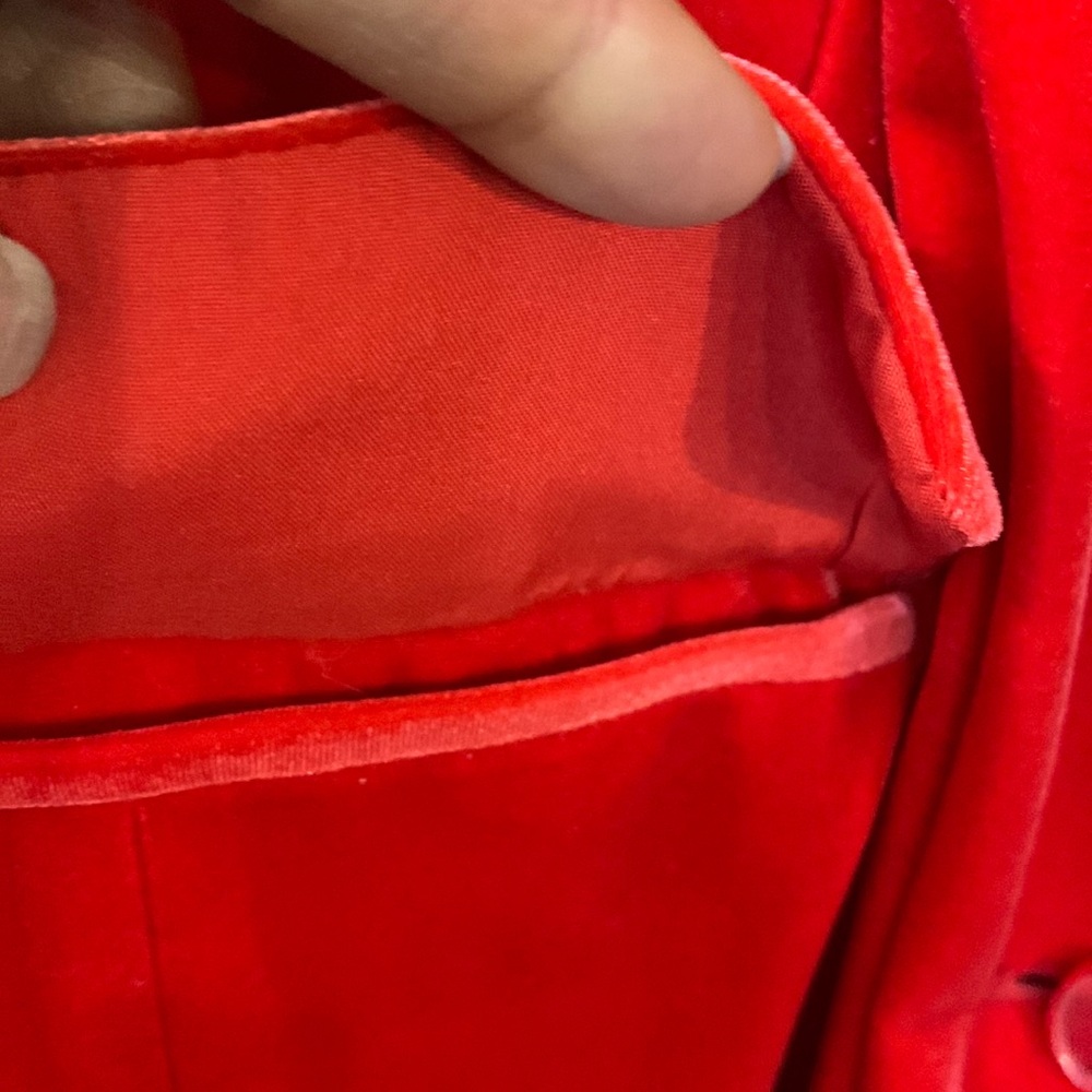 Lane Bryant Red Velvet Blazer Jacket - Picture 6 of 16